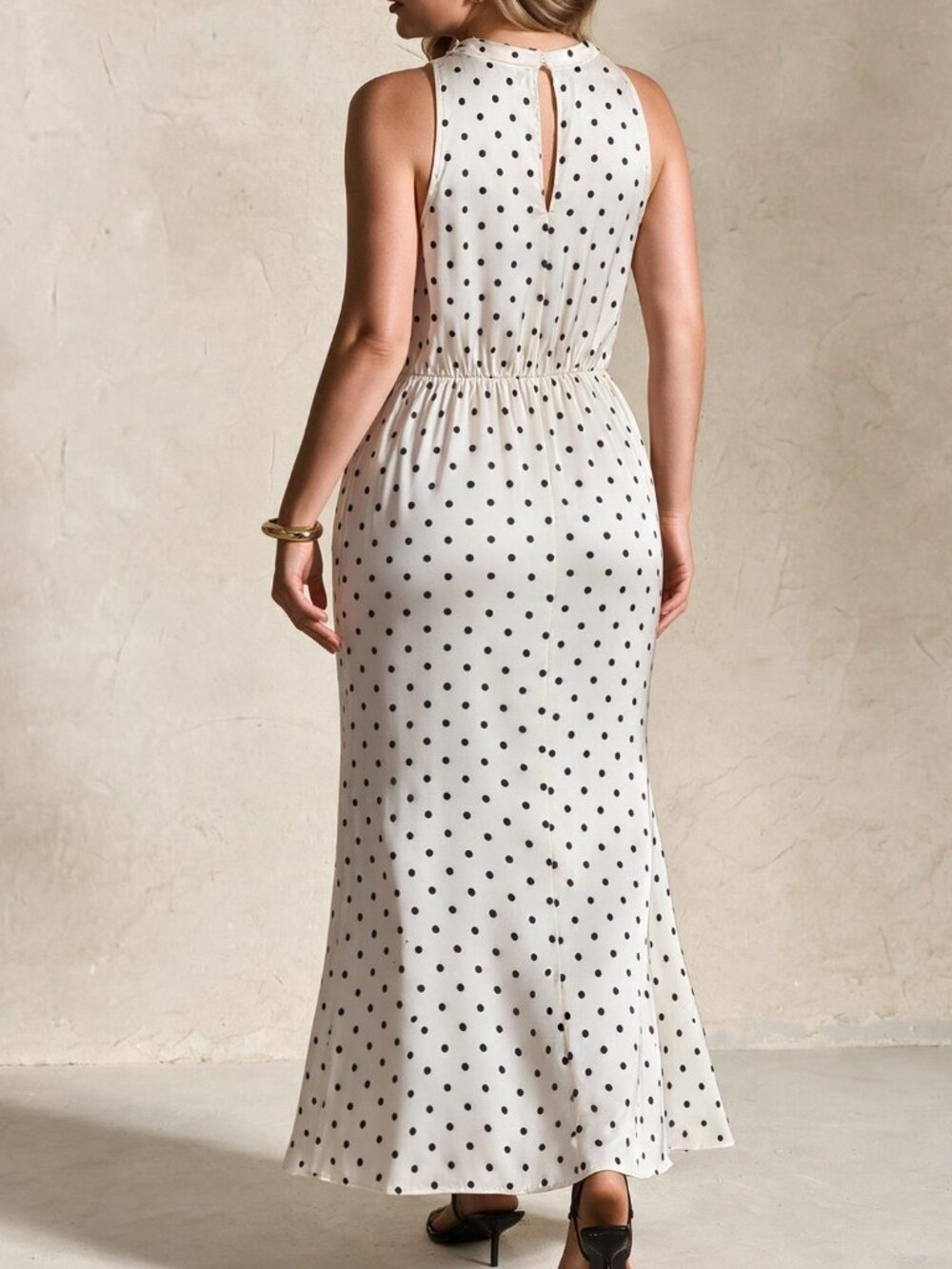 Multicolor Elegant Women's Plus Size Party Long Dress - Picture 2 of 7